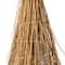Glitzhome® 42" Lighted Halloween Witch's Broom Porch Décor with Timer
